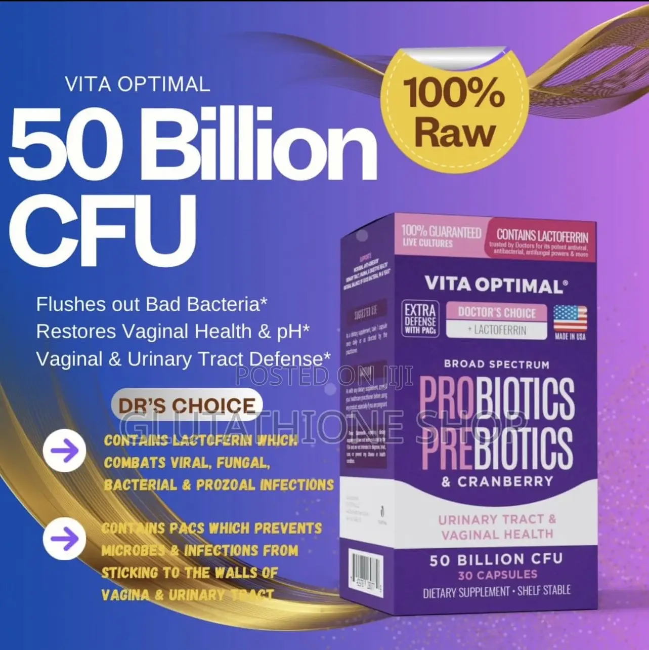 Vita Optimal Probiotic Prebiotic Cranberry Blend
