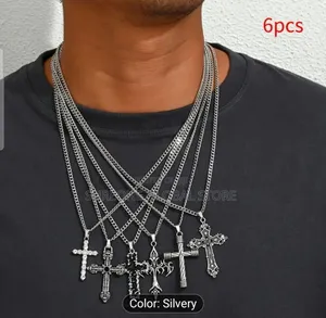 Vintage Mixed Style Silvery Chain Necklaces