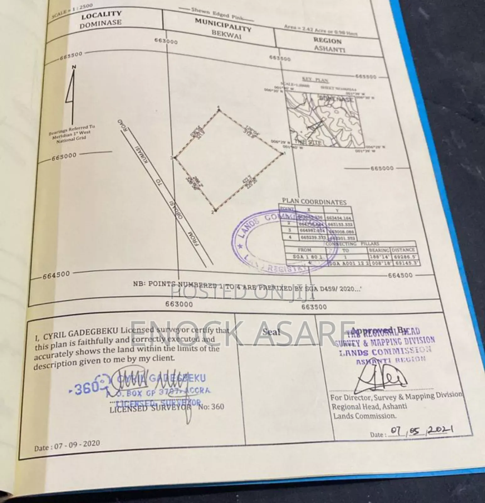 Plot Of Lands For Sale At Dominase Main Road Off Anwiankwanta Road