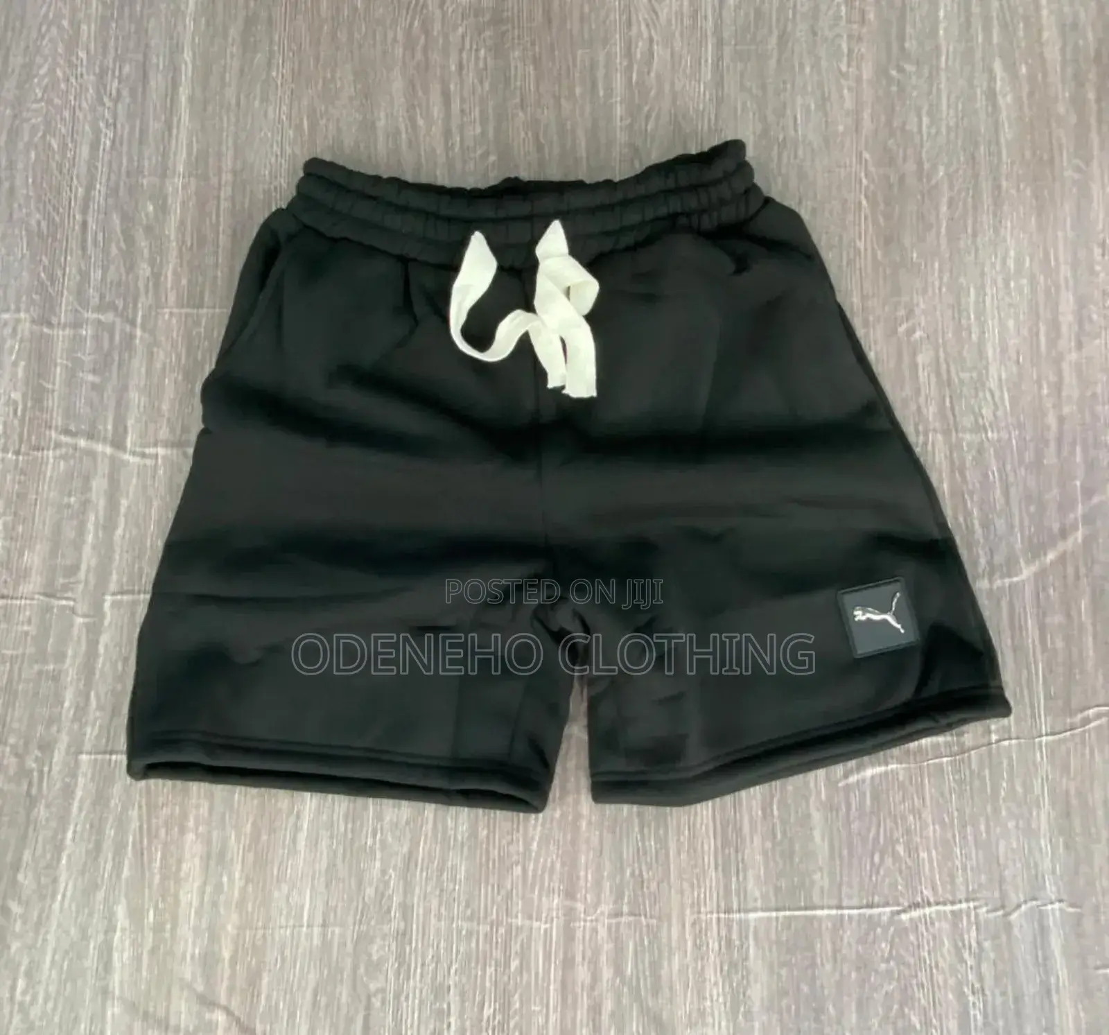 Black Puma Woolen Shorts