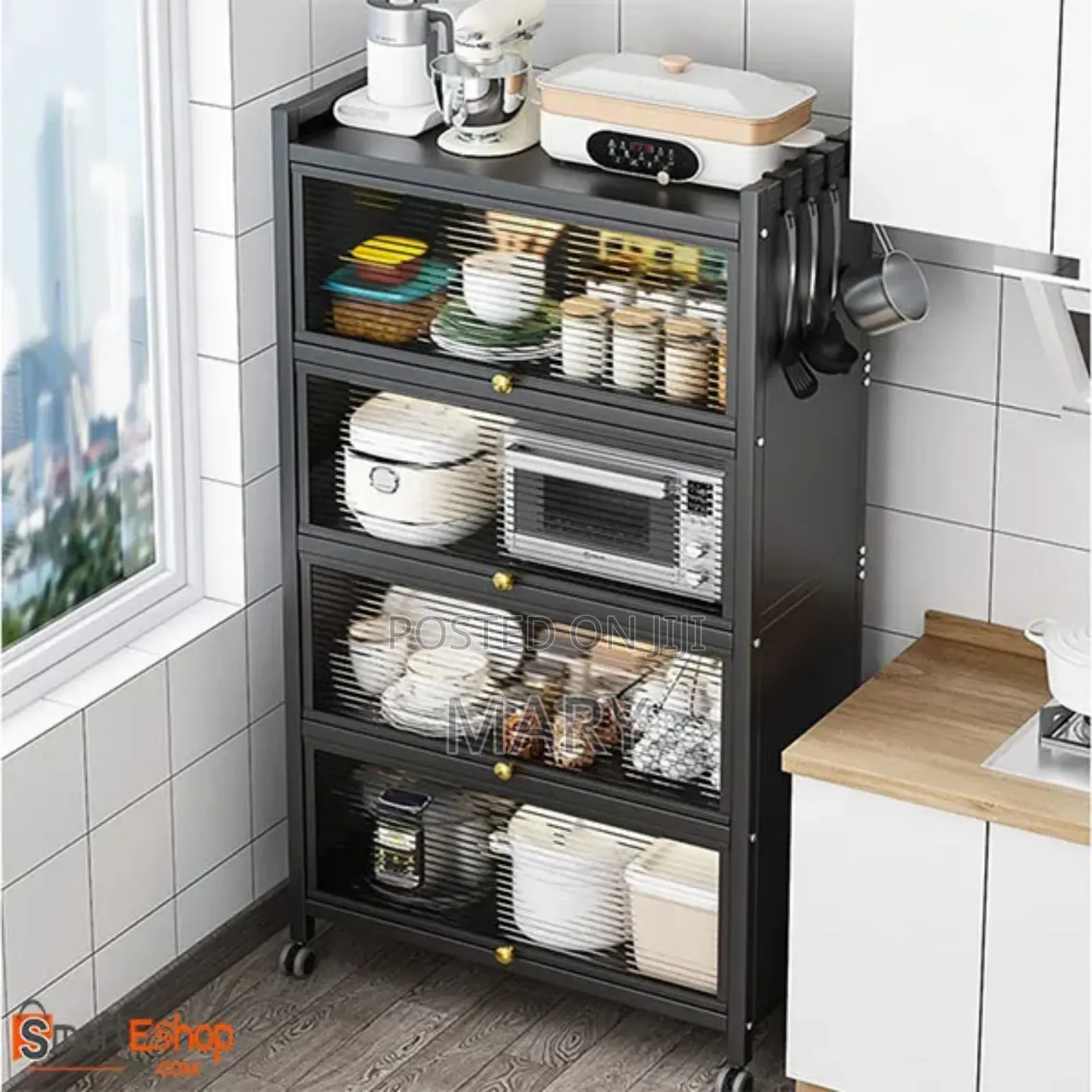 Costway 5 Tier Metal Rack. Multipurpose Rack