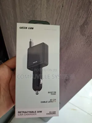 Green Lion Retractable 30w Car Charger