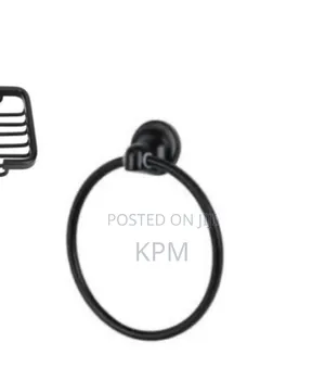 Matt Black 7 In 1 Bathroom Accessories Complete Set