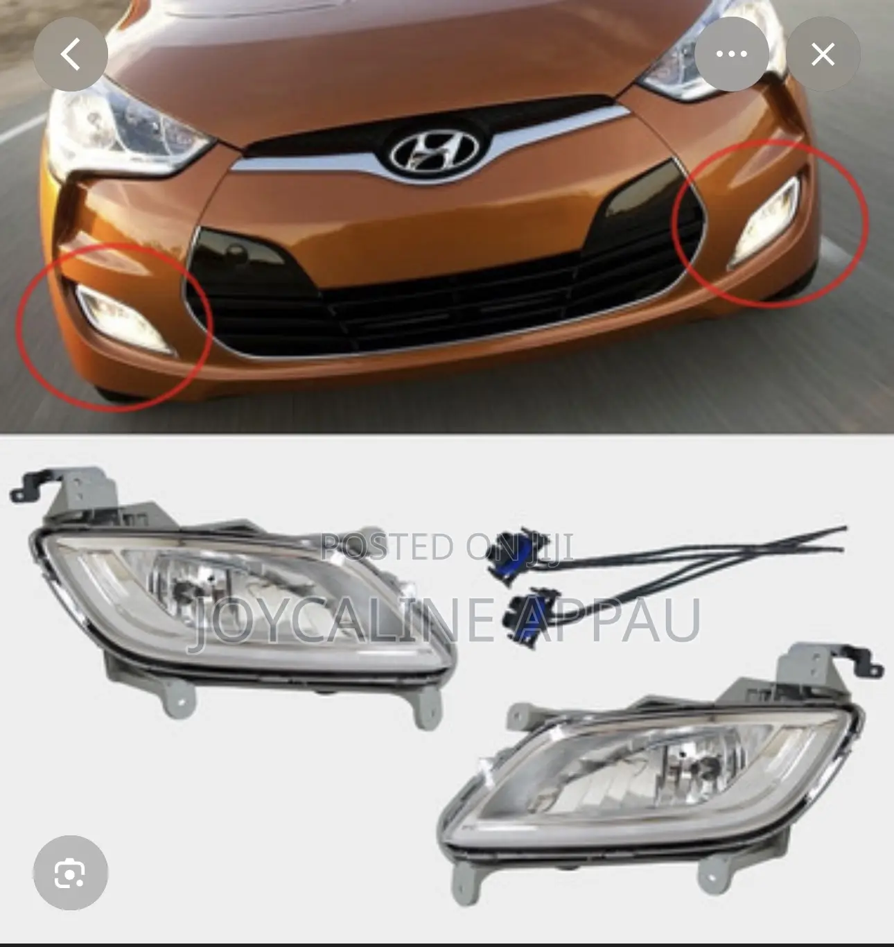 Original Hyundai Veloster Fog Light 2013 to 2017
