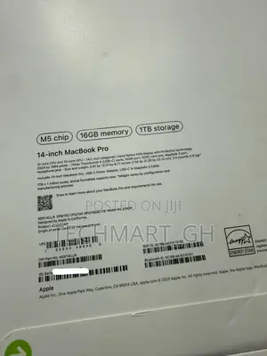 New Laptop Apple Macbook Pro 2025 M5 14-inch 16GB SSD 1T