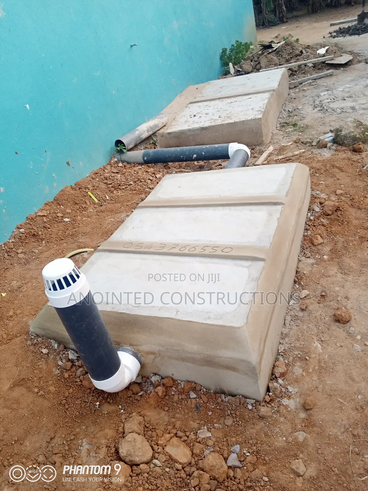 Bio-Digester Toilet Construction