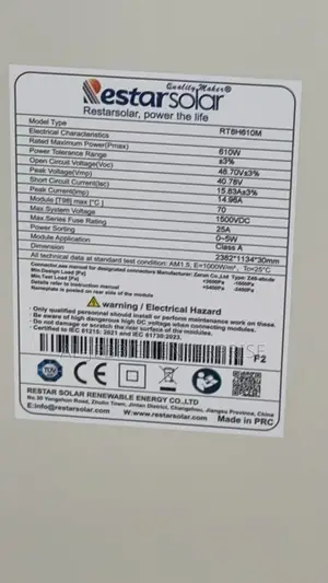 Solar Panel 610w