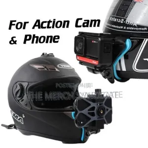 5in1 Motovlog Pov Motorcycle Helmet Chin Camera Phone Strap Mount