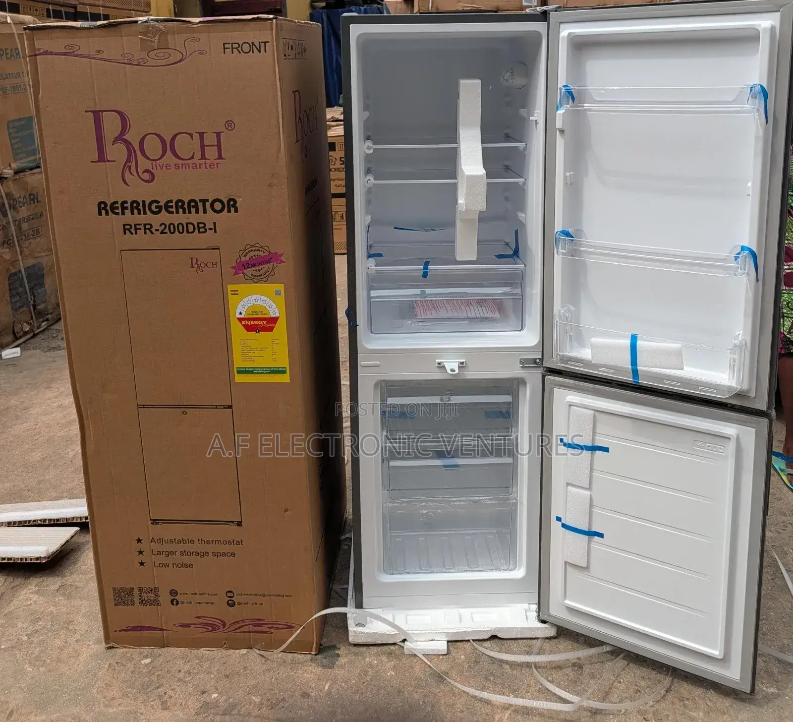 Roch 157-Litres Fridge With Bottom Freezer