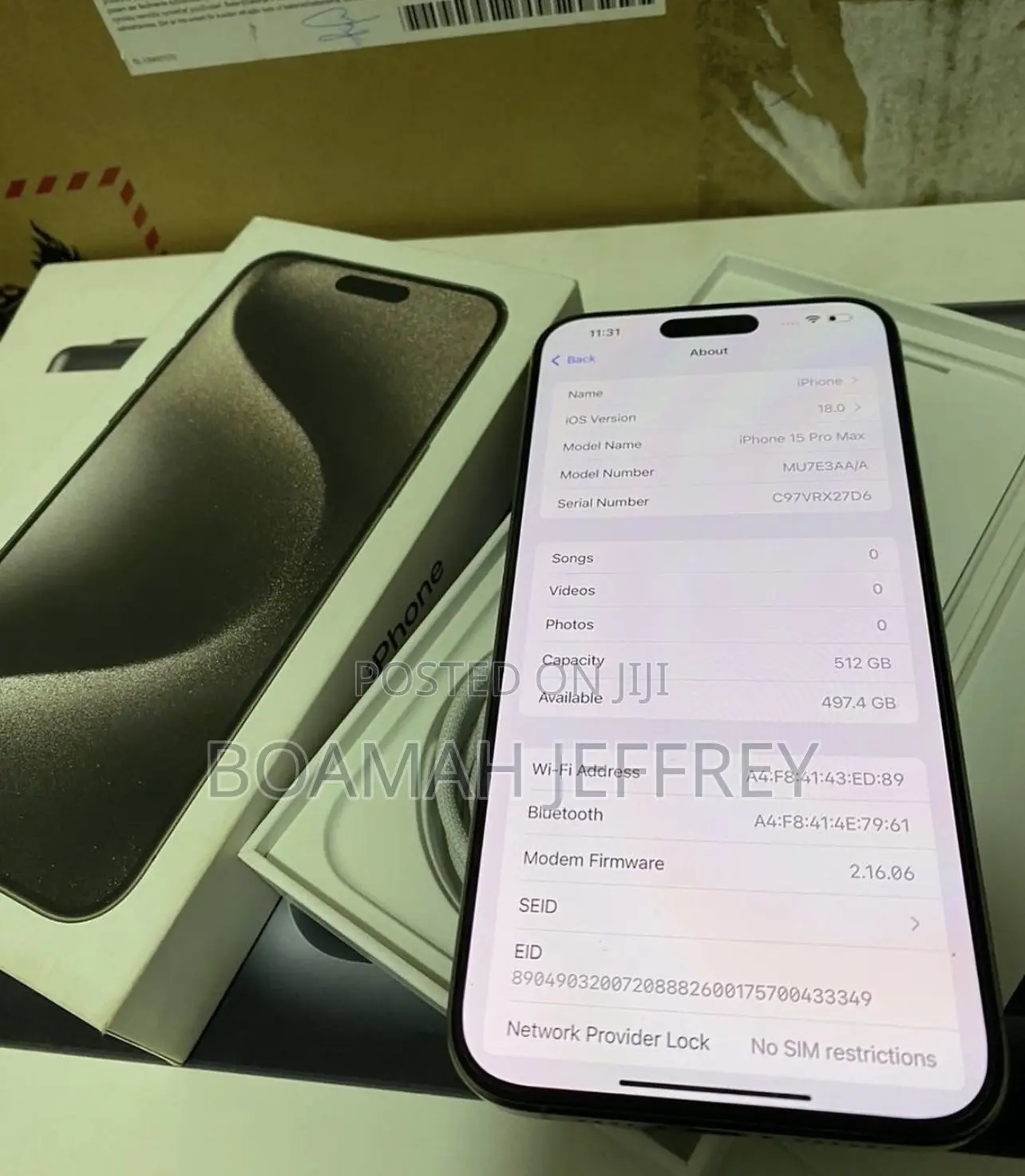 Apple iPhone 15 Pro Max 512 GB Gray