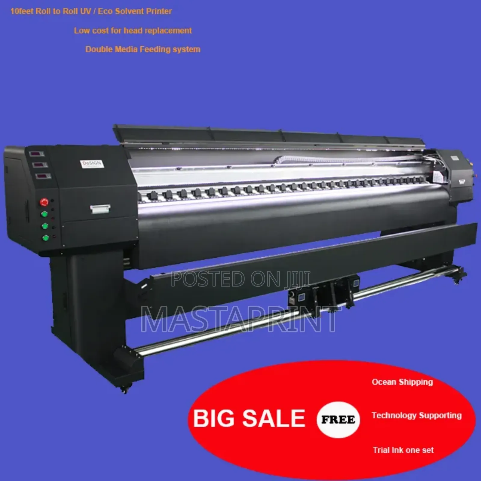 Mt 10ft Large Format Printer (4heads Dual Media) Pre-Order
