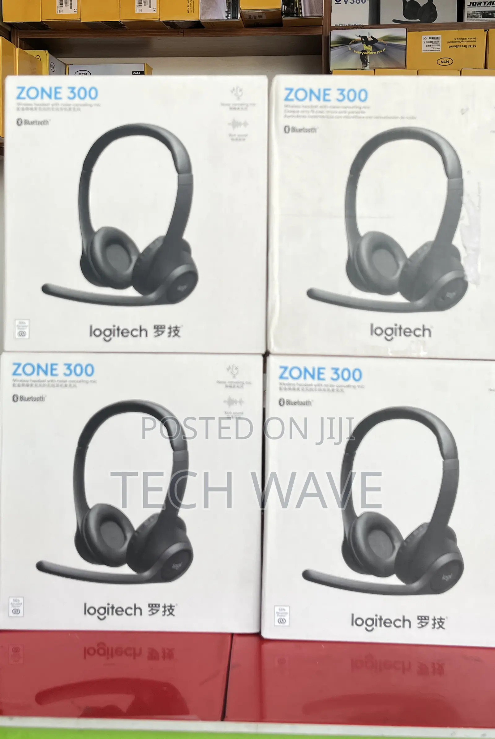 Logitech Zone 300 Wireless Headset With Microphone