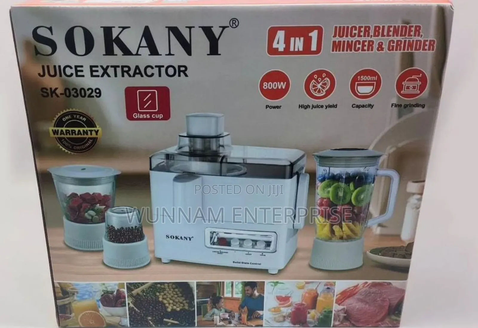 Sokany 4 in 1 Juicer Blender