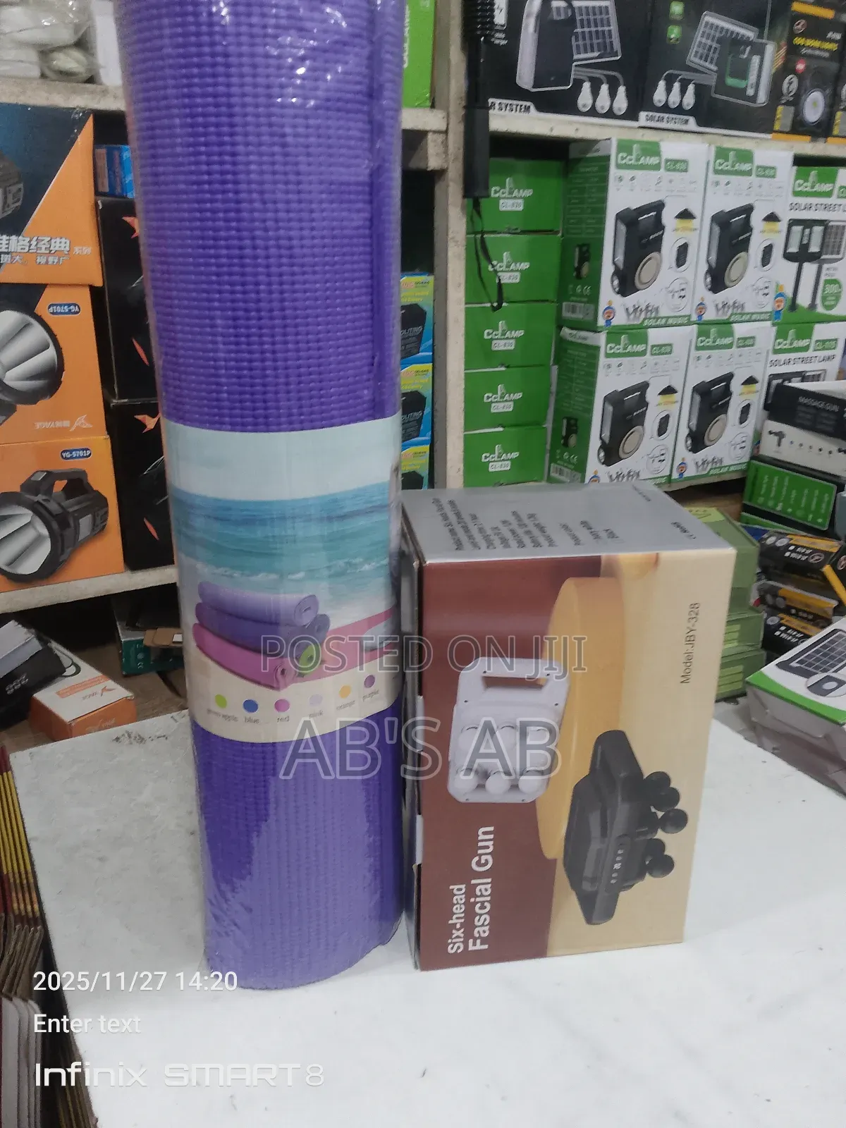 Six-Head Gun With Yoga Mat