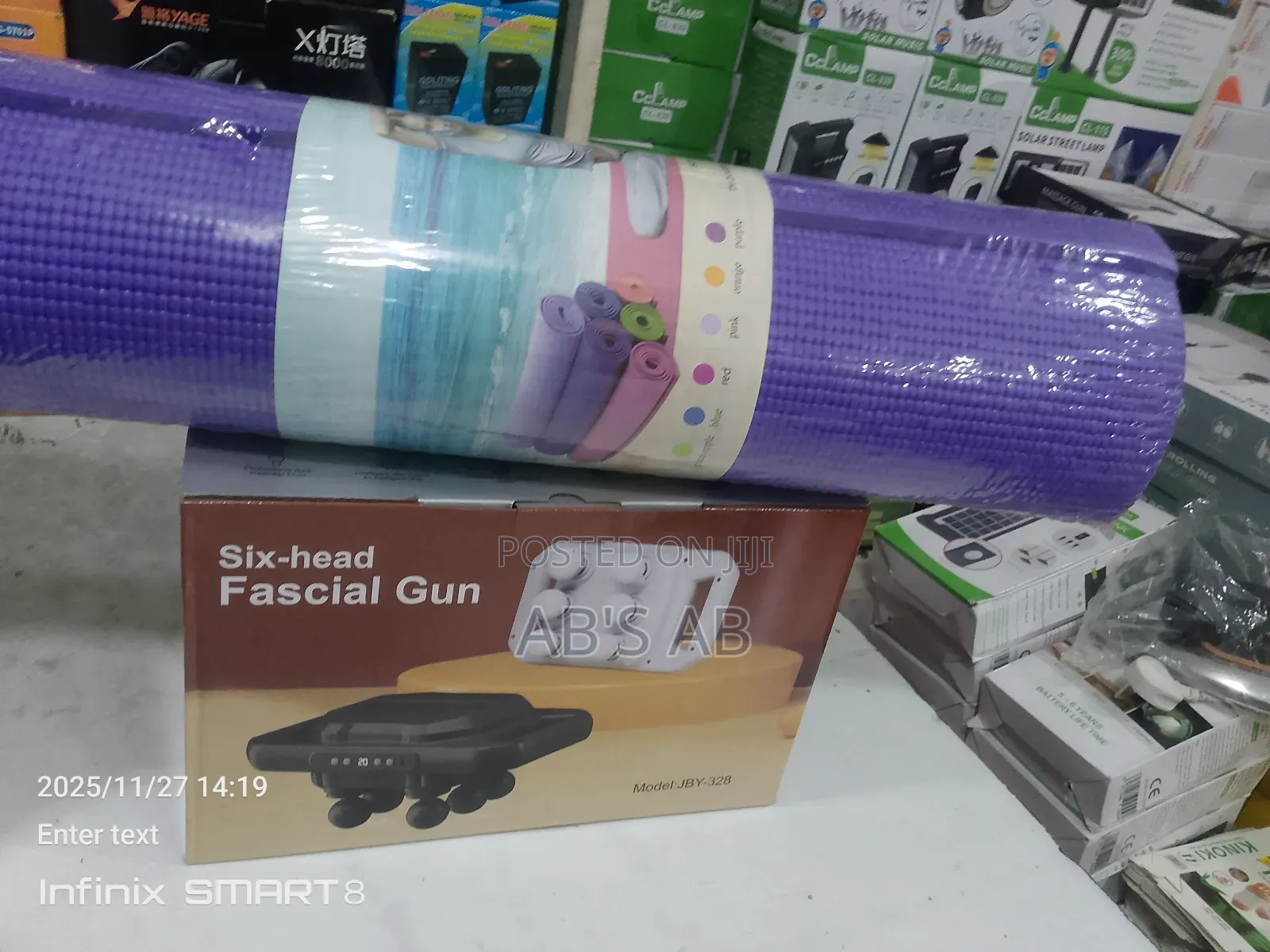 Six-Head Gun With Yoga Mat