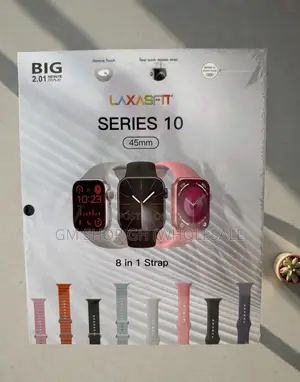 Laxasfit Series 10 Smart Watch With 8 Straps