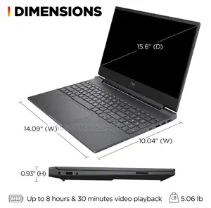 New Laptop HP Victus 16 8GB AMD Ryzen 5 SSD 256GB