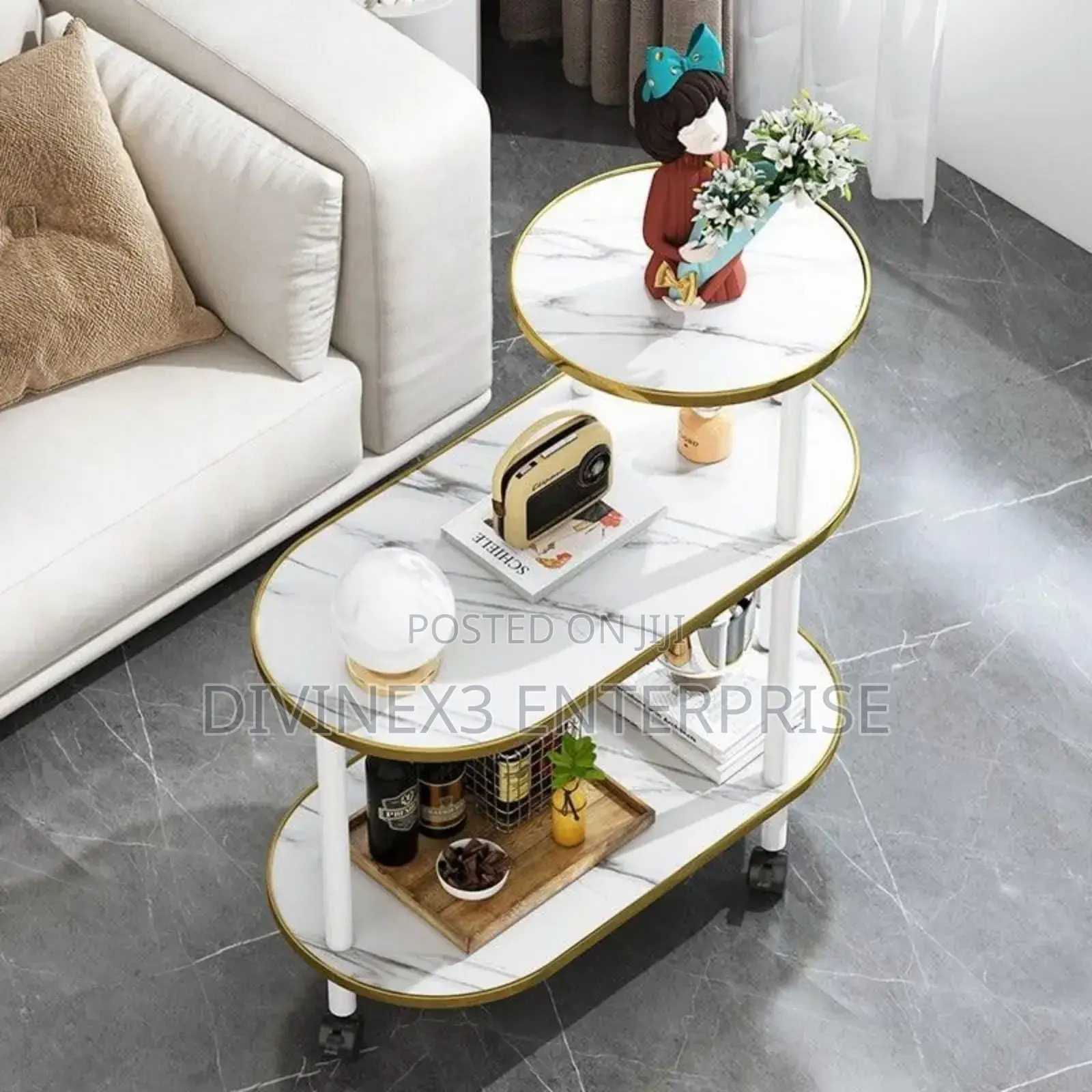 Stylish Movable Multi - Layer Side Table