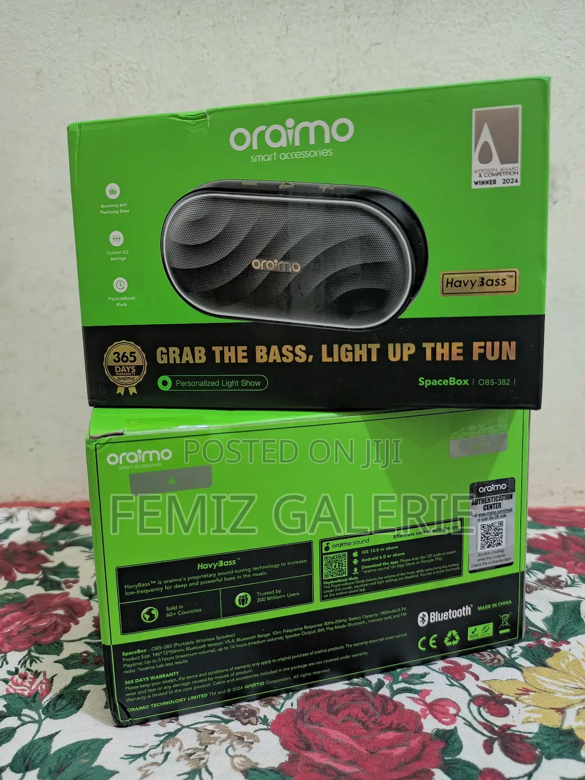 Oraimo Spacebox 8w Fm Wireless Speaker