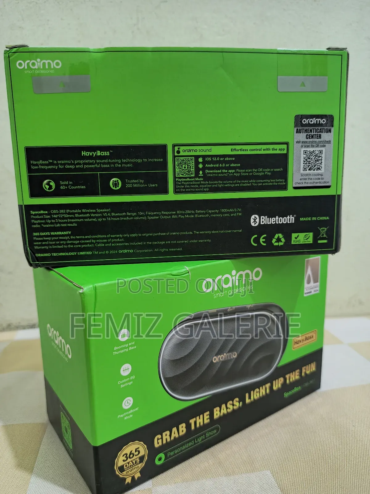 Oraimo Spacebox 8w Fm Wireless Speaker