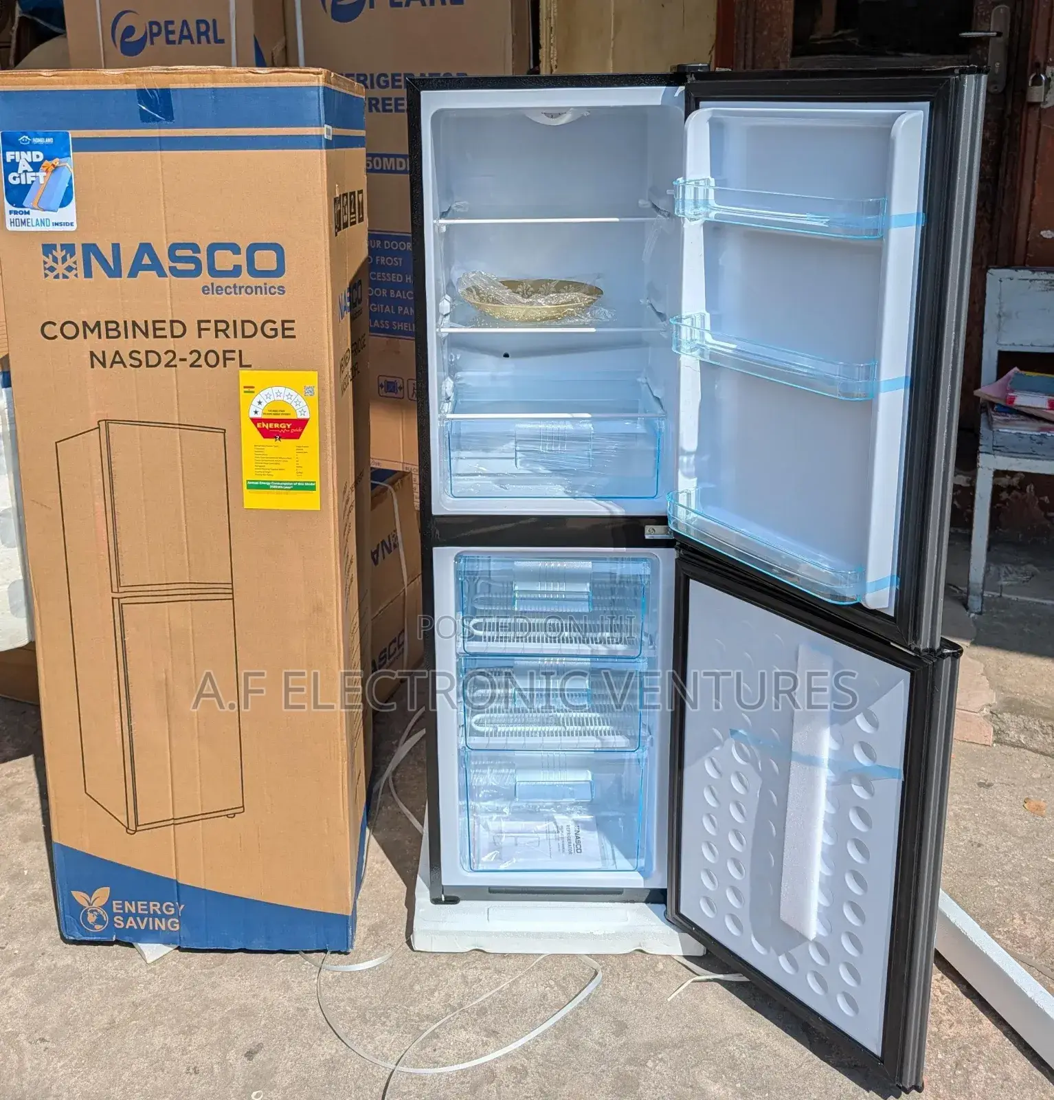 Nasco 157-Litres Fridge With Bottom Freezer(Nas2-20fl)
