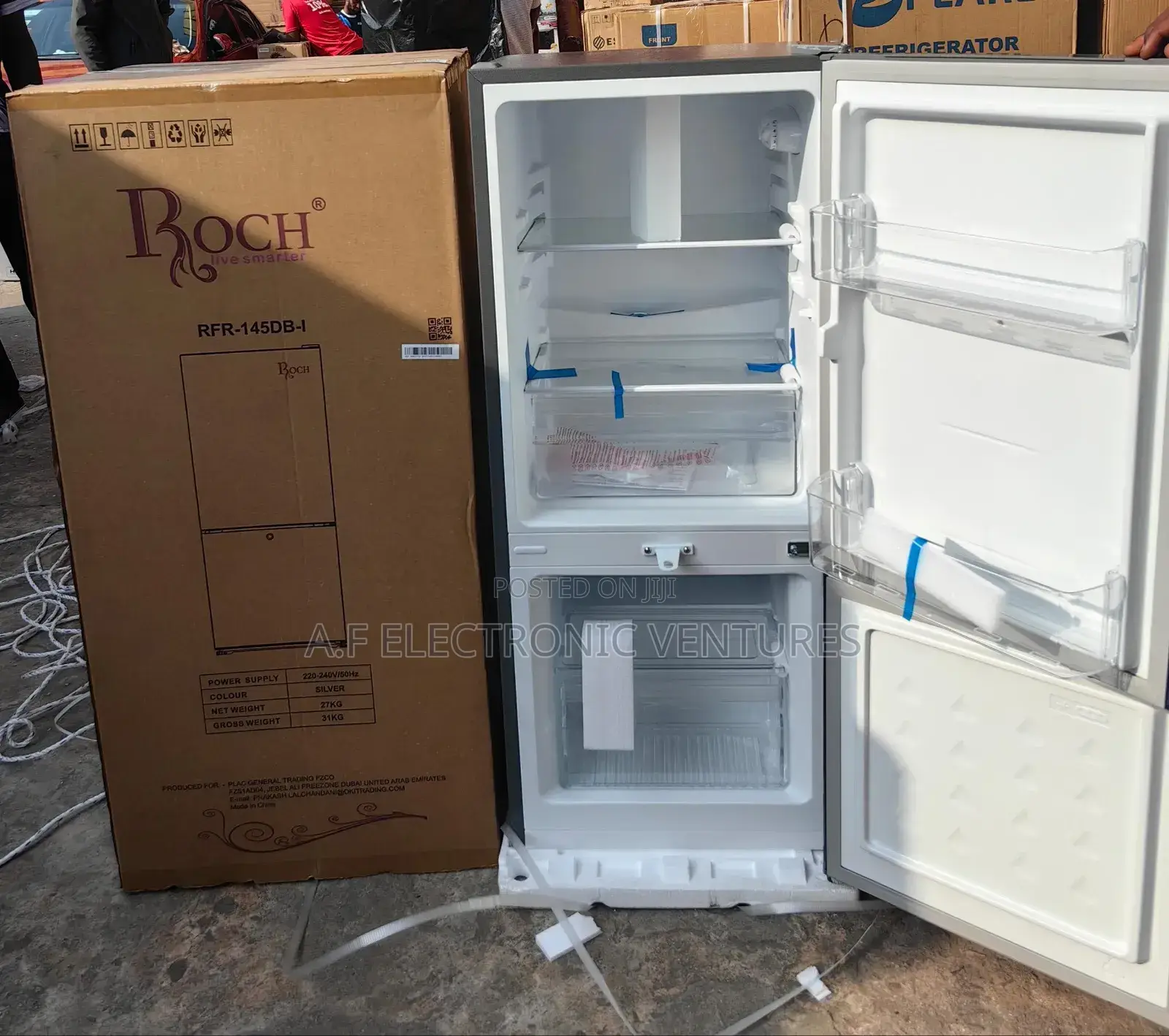 Roch 117-litres Combine Fridge Withbottomfreezer(Rfr-145db-1)