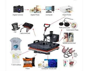 Superior Quality Sublimation 8 In1heat Press Machine