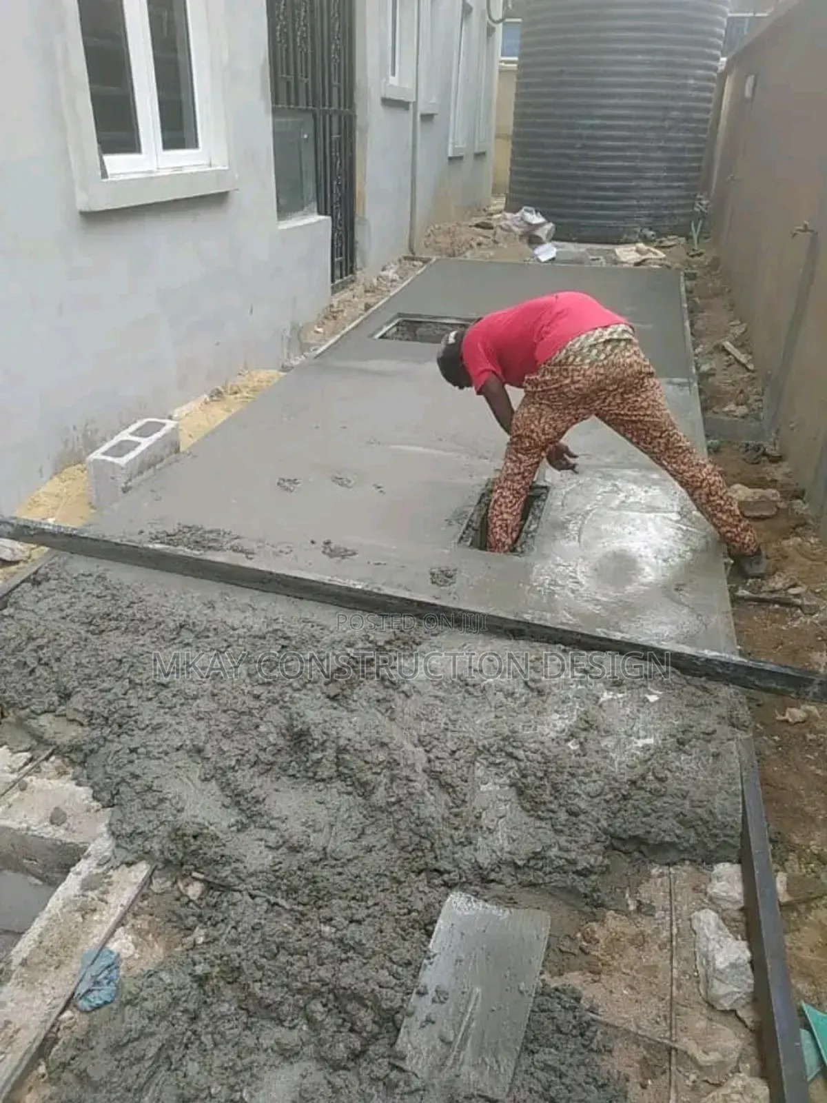 Mkay Designers. Chemical Concrete Stamping