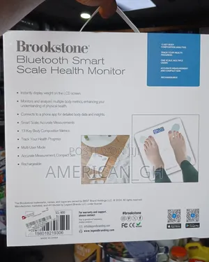 Brookstone Bluetooth Smart Scale Health Monitor