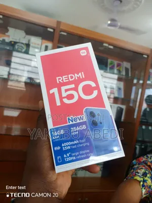 New Xiaomi Redmi 15C 4G 256 GB Black