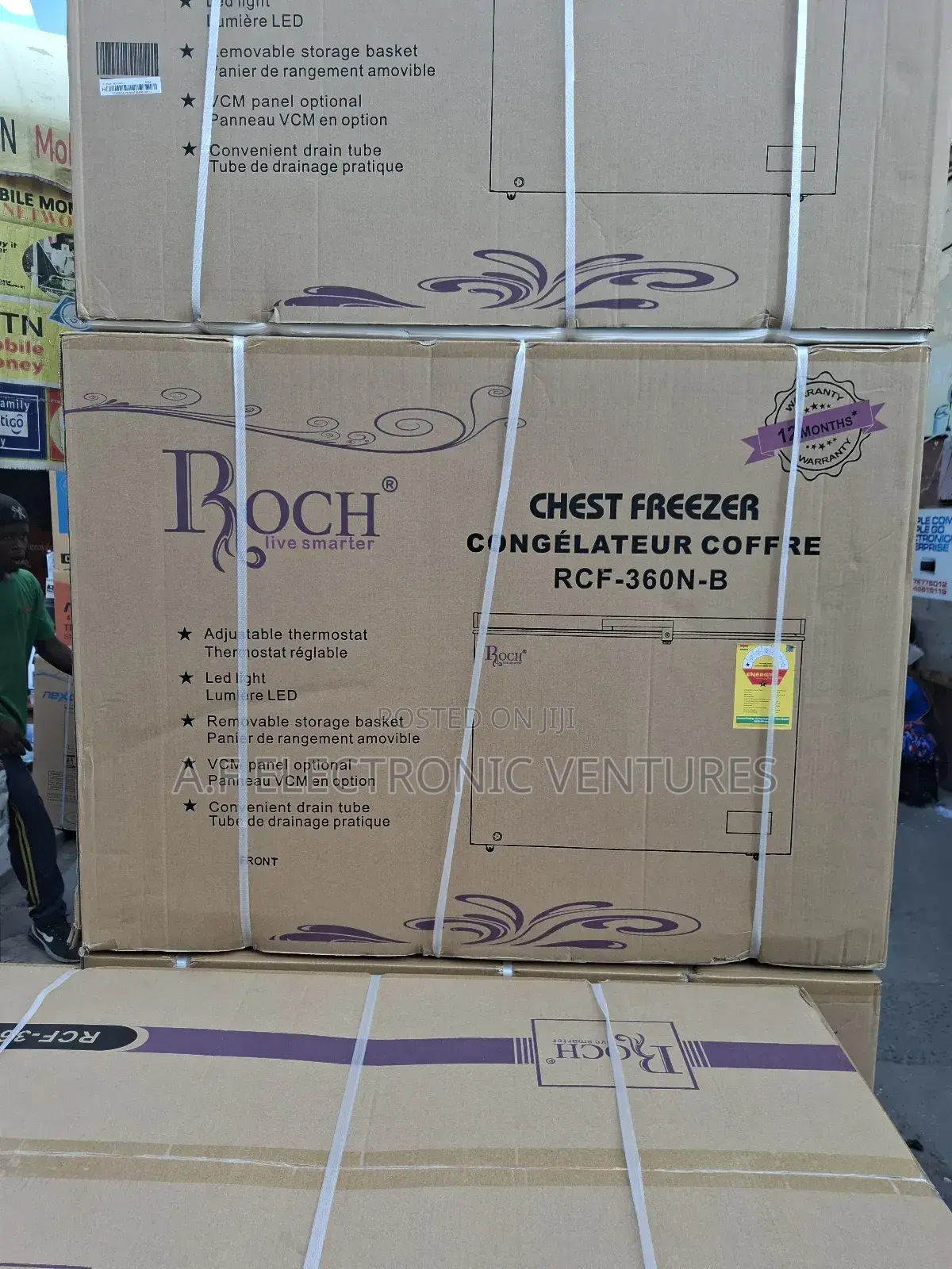 Roch 316-Litres Chest Freezer (Rcf-360n).