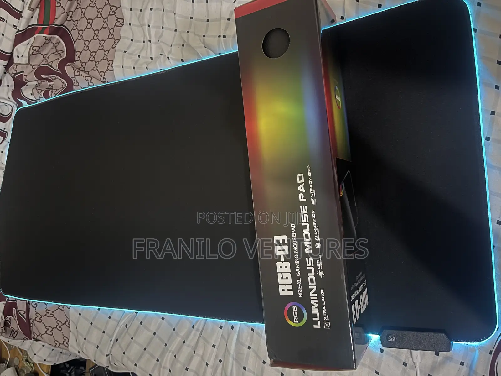 Xl Rgb Anti Slip Mouse Pad
