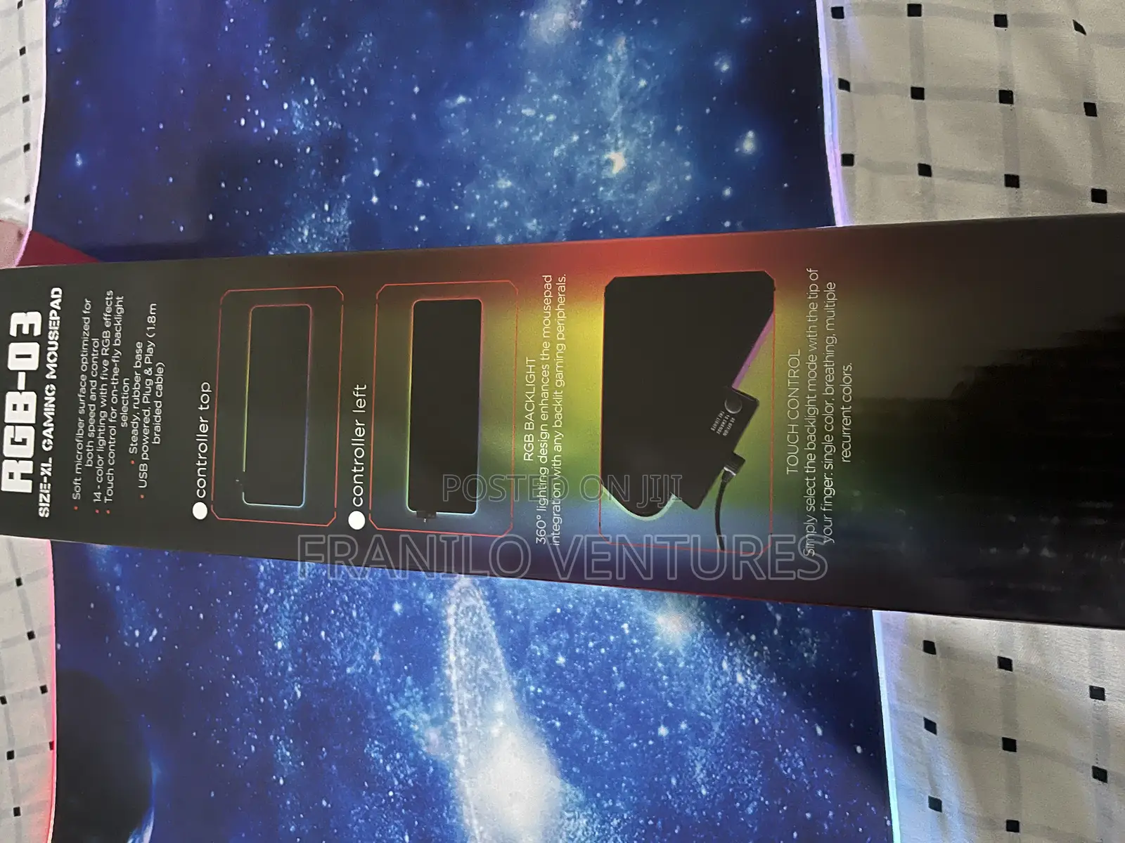 Xl Rgb Anti Slip Mouse Pad