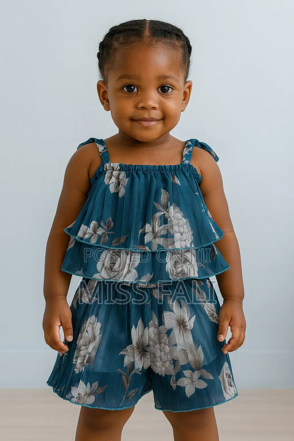 2piece Sleeveless Flare Top With Pants. 2-3years
