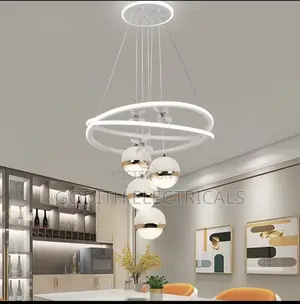 Luxury Pendant Lighting Fixture Crystal Shade 3 Colors