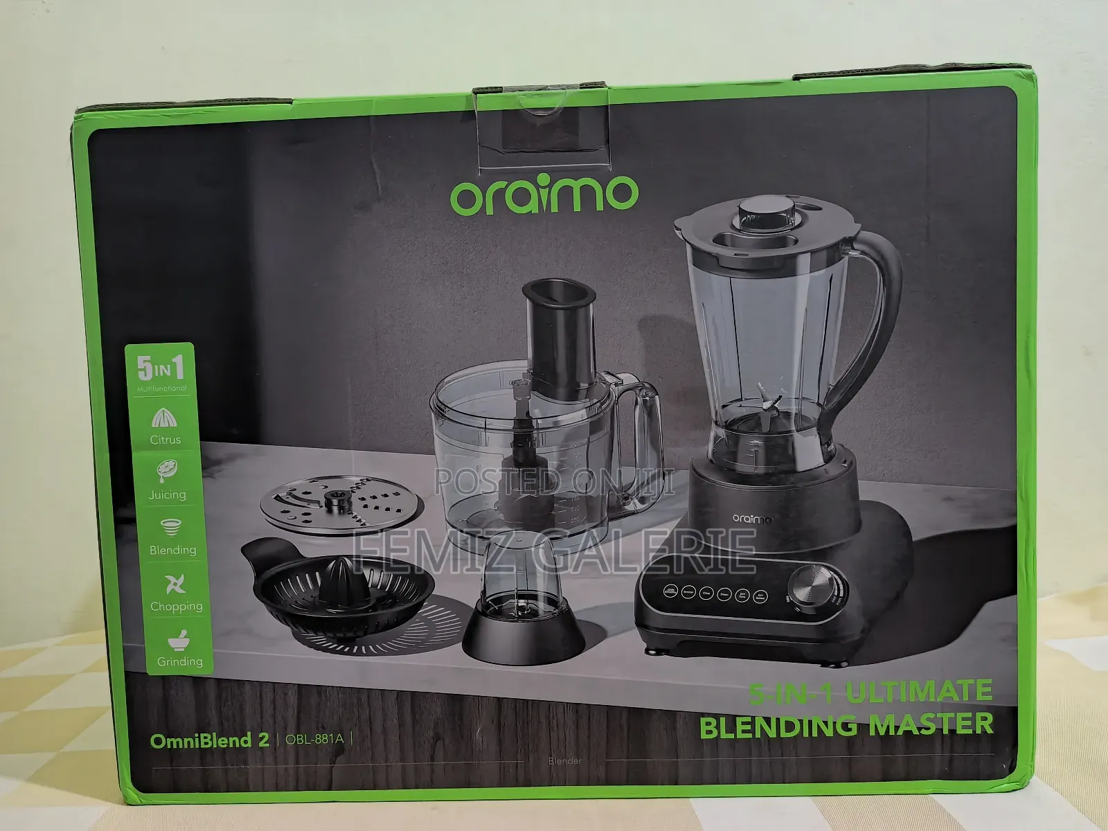 Oraimo Omniblend 2 21000 RPM Speed 5-in-1 Blender