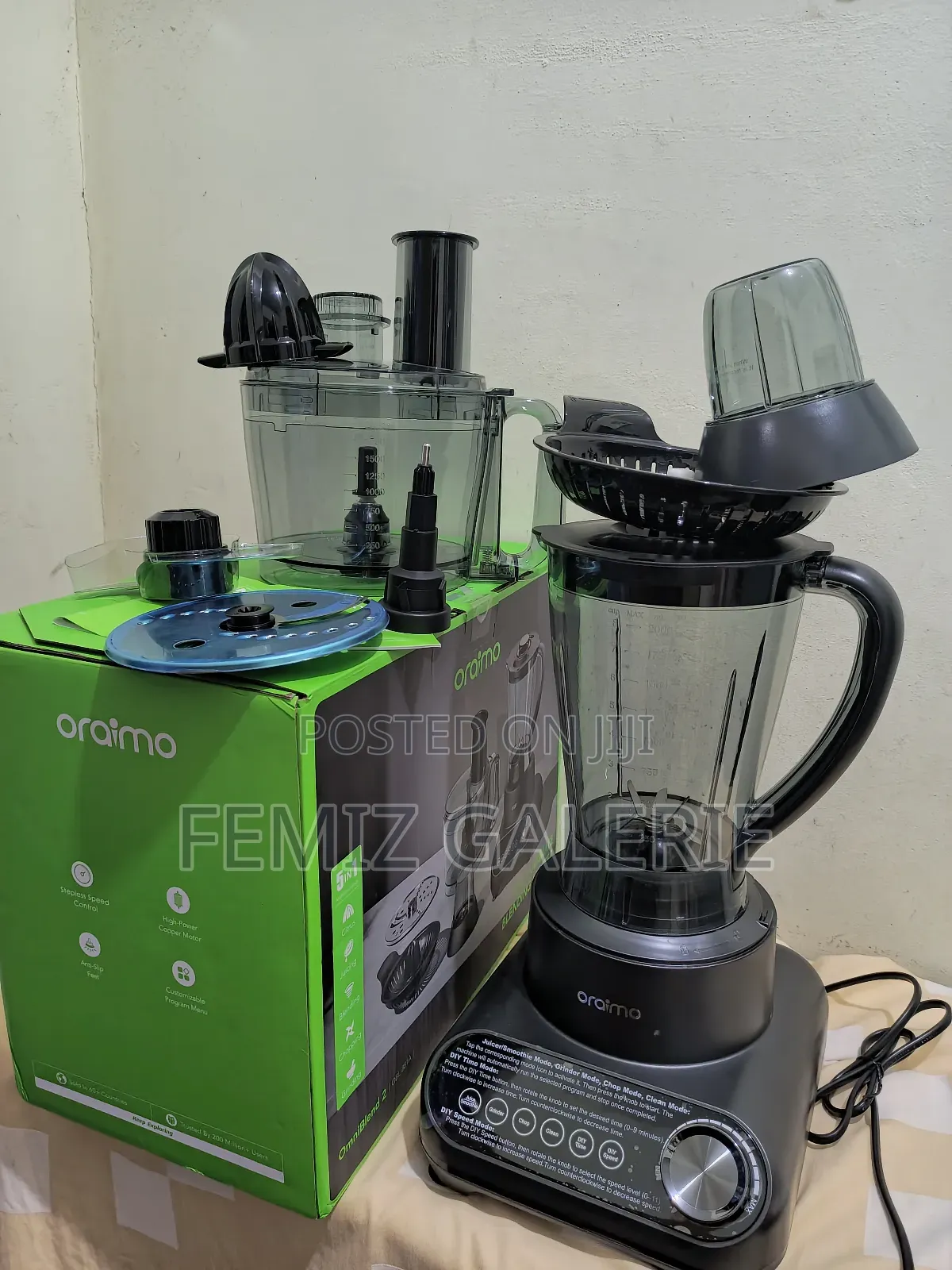 Oraimo Omniblend 2 21000 RPM Speed 5-in-1 Blender
