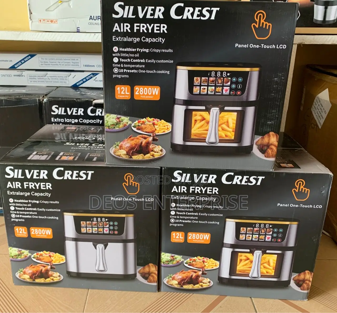 12l Silver Crest Portable Deep Hot Air Fryer