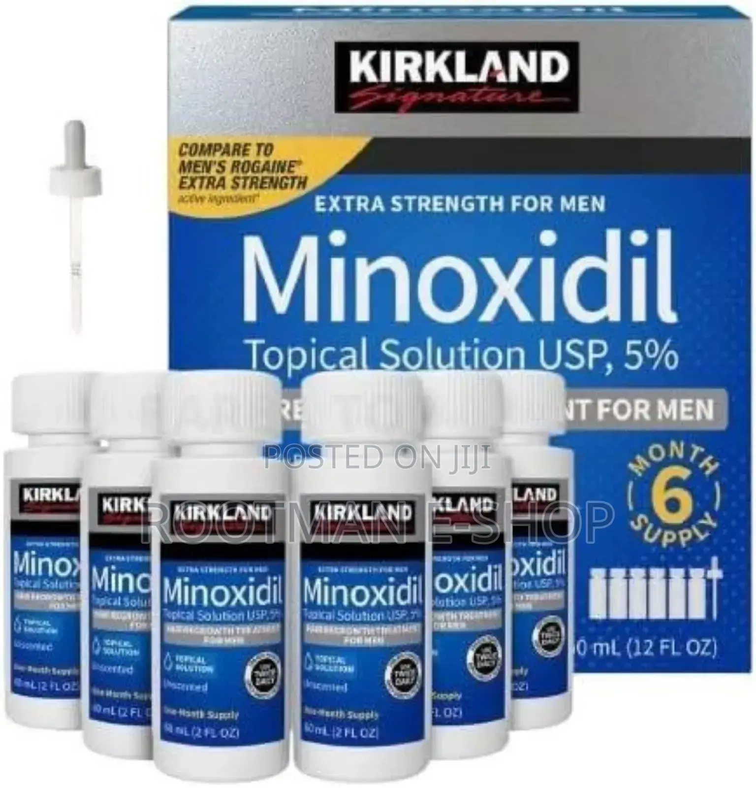 Minoxidil-5% Extra Strength Hair Regrowth for Men, 6 Month Supply