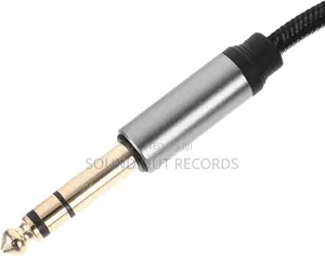5m Braided Anti Rust 6.5mm To 3.5mm Gold Plated Audio Cable