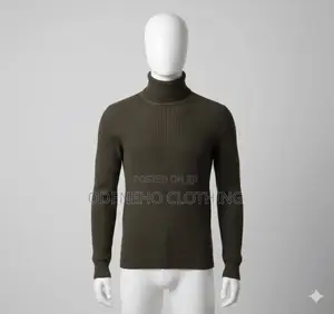 Wine And Army Green Turtle Neck For Unisex