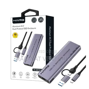 Haing M2 Nvme M.2 Dual-Protocol Usb 3.1 Type-C SSD Enclosure