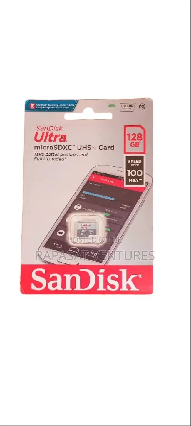 Sandisk 128gb Ultra Microsdxc Uhs-i Memory Card