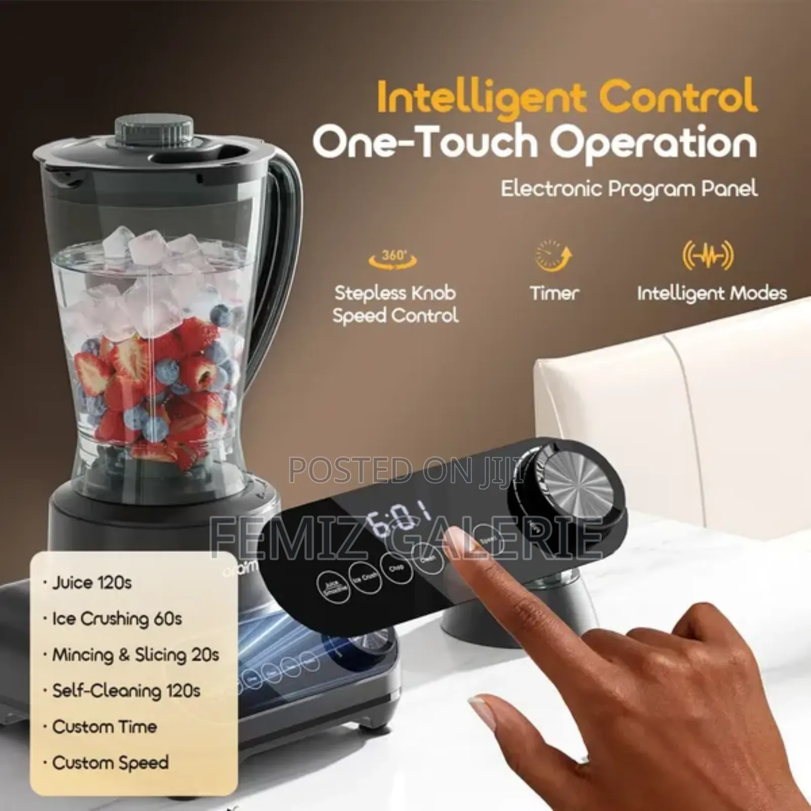 Oraimo Omniblend 2 21000 RPM Speed 5-in-1 Blender