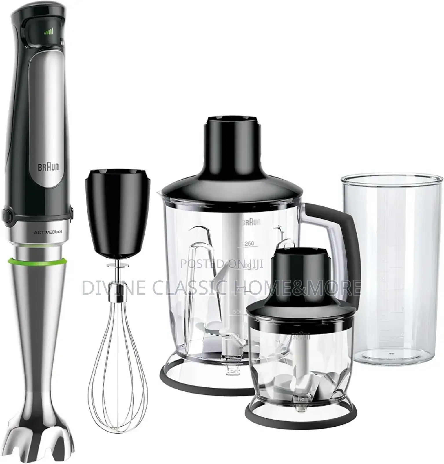 Braun Multiquick 7 Hand Blender Activeblade System, Easyclick Plus
