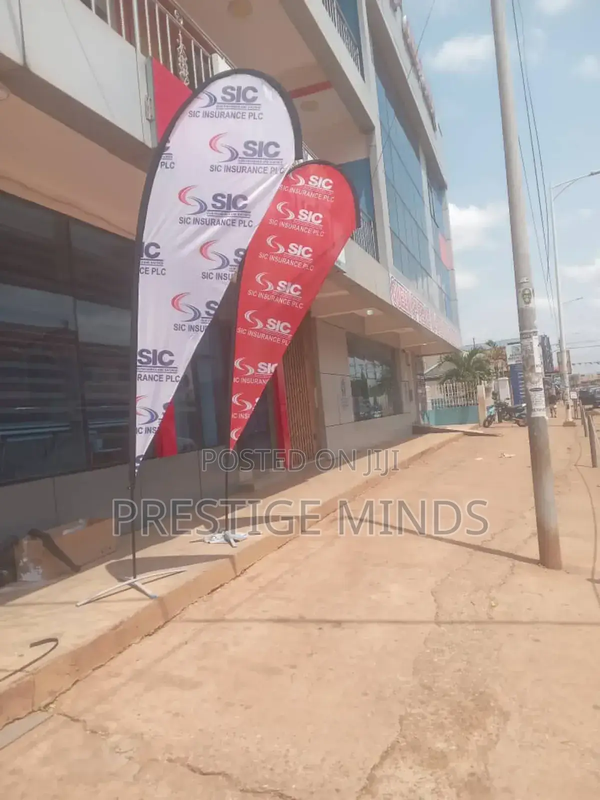 Teardrop Flags With Branding