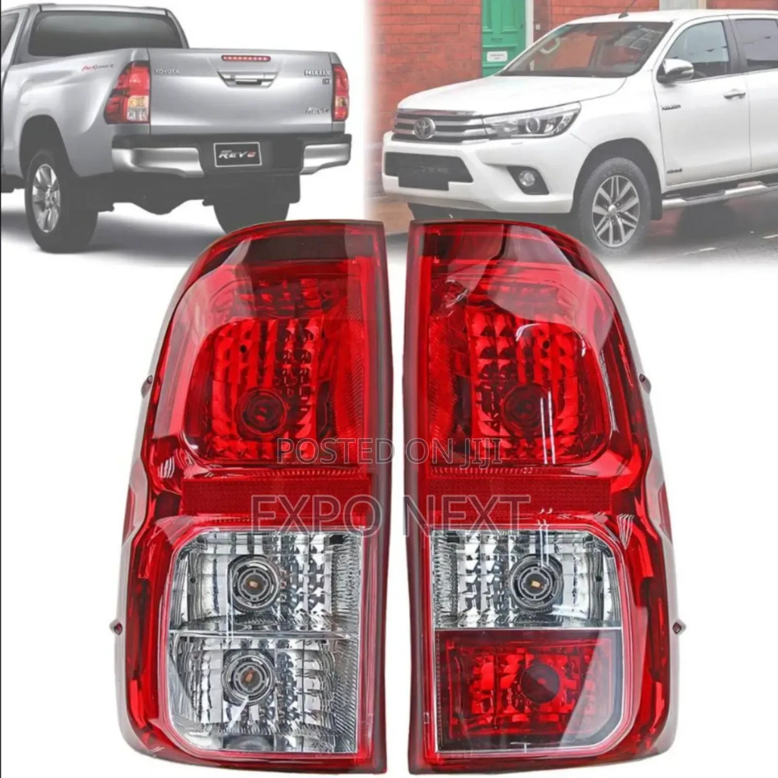 Toyota Hilux Vigo 2013-2015 Oem-fit Tail Light(With Bulb Wiring) Pair