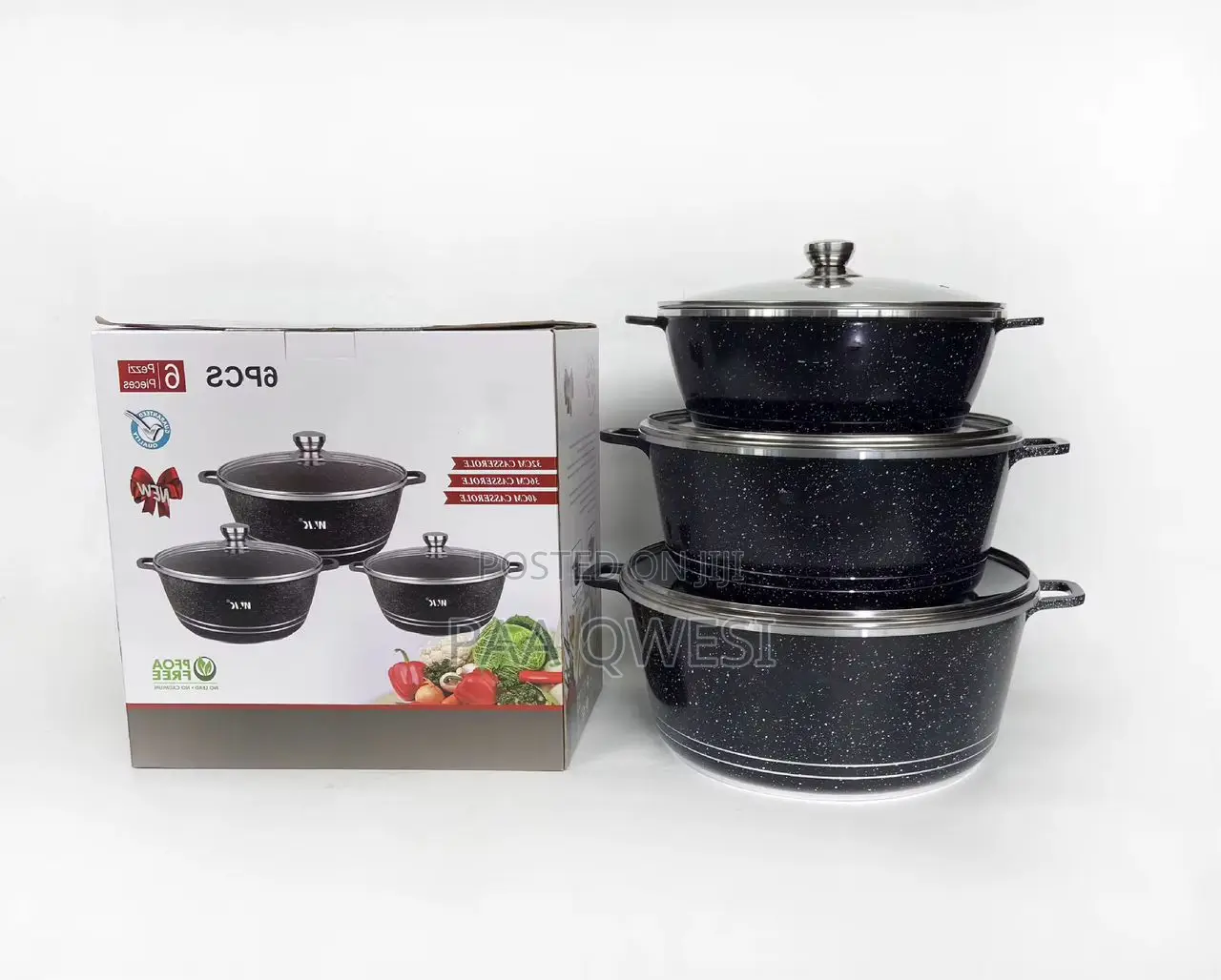 Wk 6-Piece Casserole Set – Elegant Durable