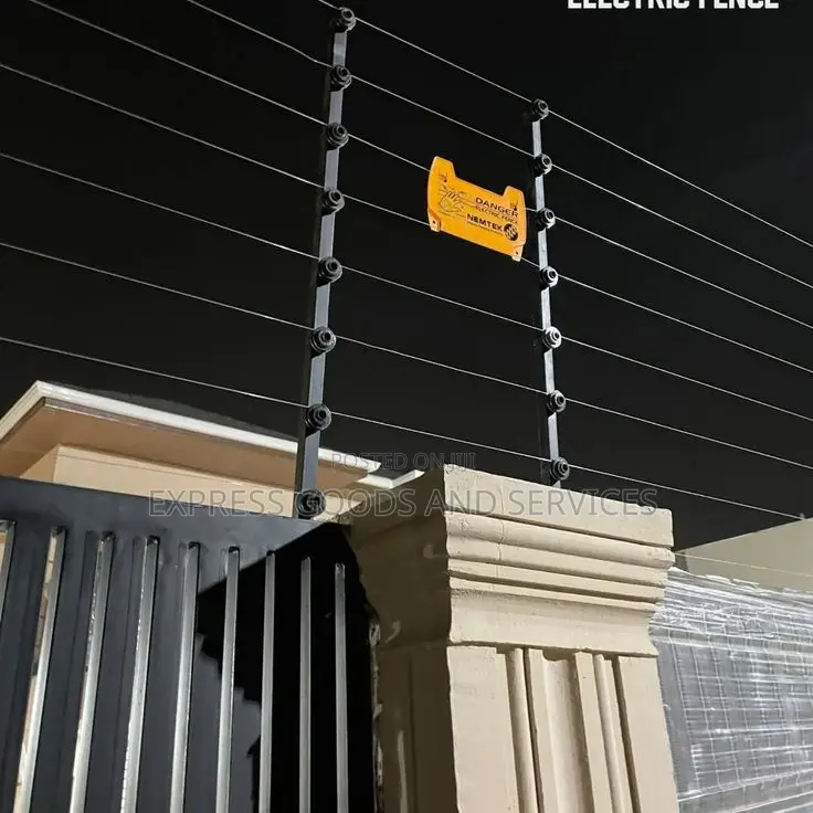Eight Lines Electric Fence With Alarm for Perimeter Security