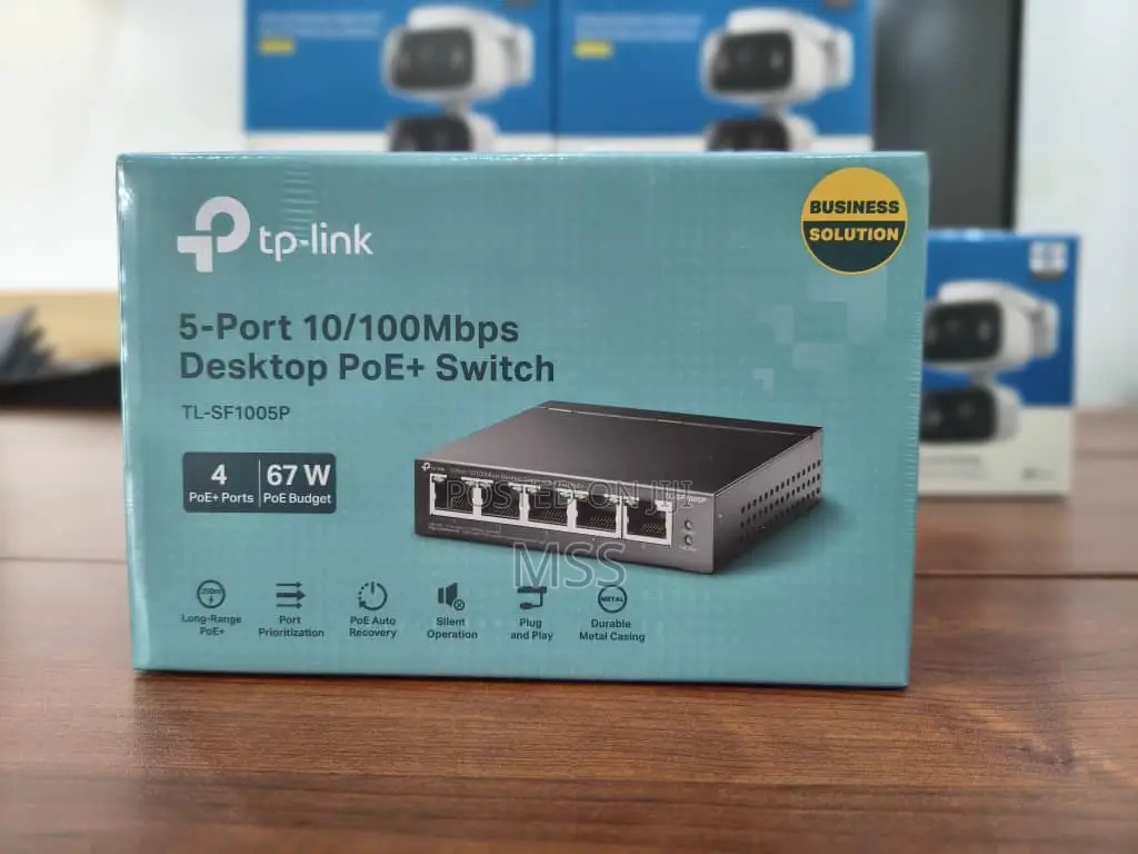 Tl-Sf1005p=5-Port 10/100mbps Desktop Switch With 4-Port Poe